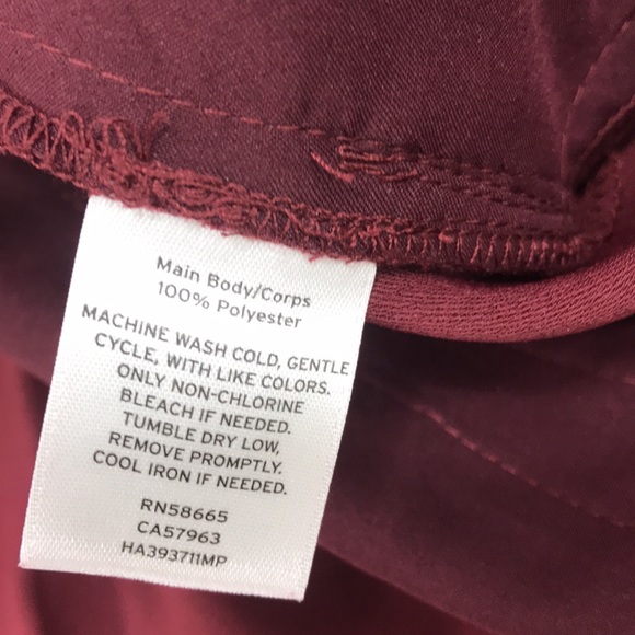 💥 Halogen Wide Leg Cropped Pants Red PETITE - Picture 4 of 8